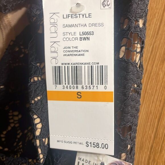 Karen Kane Black Lace Off-Shoulder Dress - Picture 7 of 10